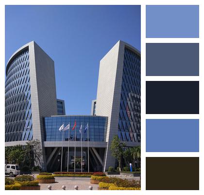 Office Building Xiamen Blue Sky Image